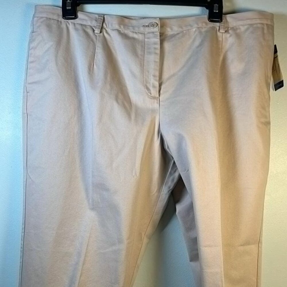 Pendleton WOmen's SZ 16 Pleated Front 100%‎ Cotton Slacks Pants Lagenlook Office